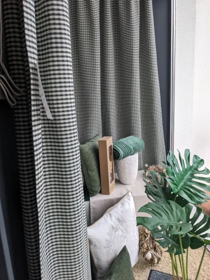 Karo grün Landhausstil